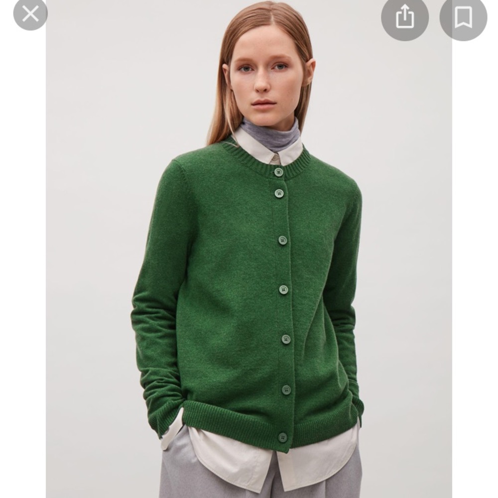 COS sweater with back pleat